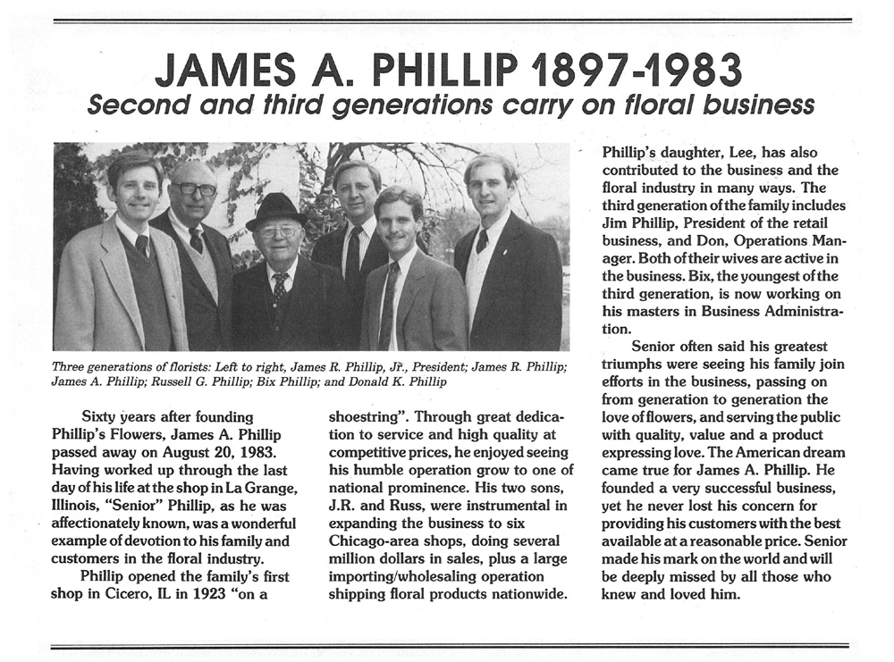 100 Years of Phillip's Flowers